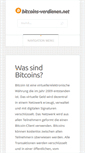 Mobile Screenshot of bitcoins-verdienen.net