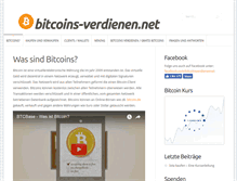 Tablet Screenshot of bitcoins-verdienen.net